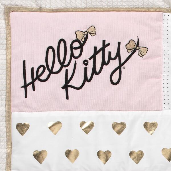Shop Lambs Ivy Hello Kitty With Hearts Pink Gold White Nursery 3