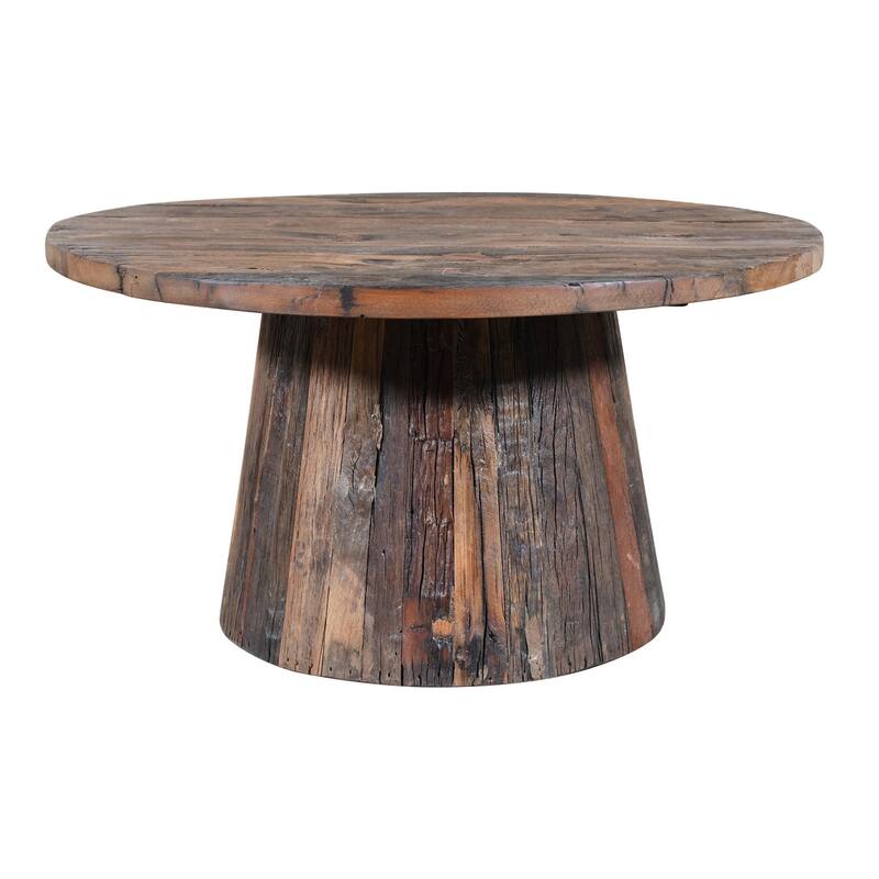 Wooden Coffee Table Dia 30"