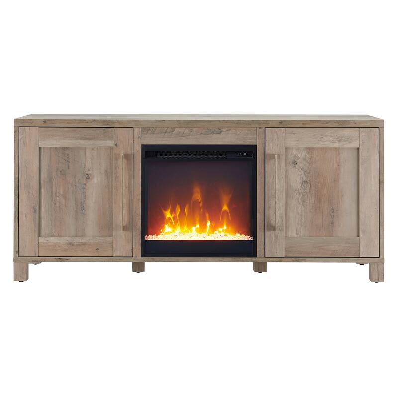 Chabot TV Stand with Crystal Fireplace