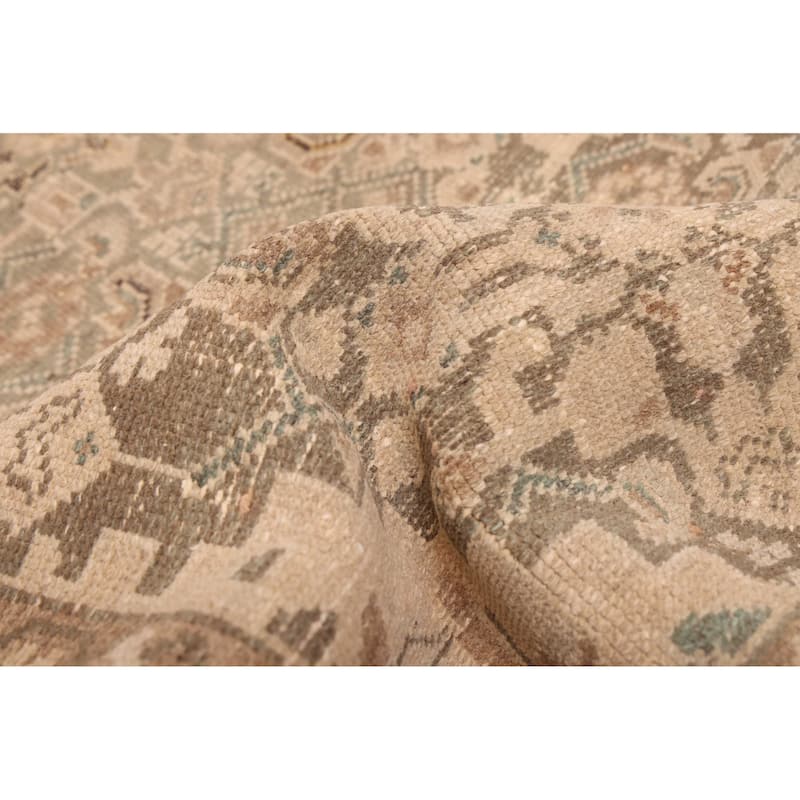 ECARPETGALLERY Hand-knotted Antalya Vintage Taupe Wool Rug - 3'2 x 5'2