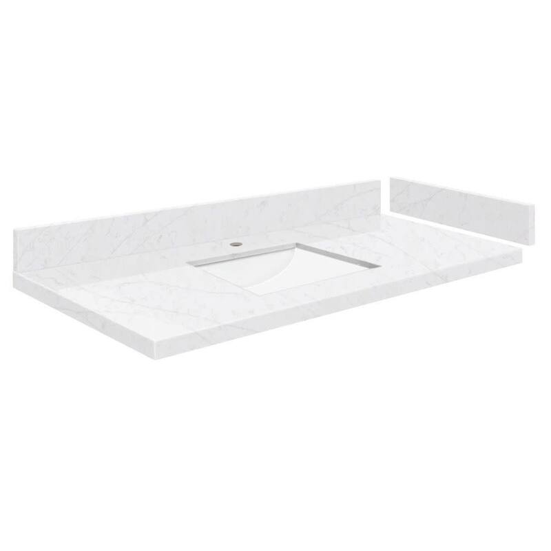 Transolid VT39.75x22-1RU-1 Silestone 40" Quartz Vanity Top with