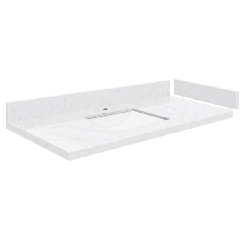 Transolid VT40.25x22-1RU-1 Silestone 41" Quartz Vanity Top with