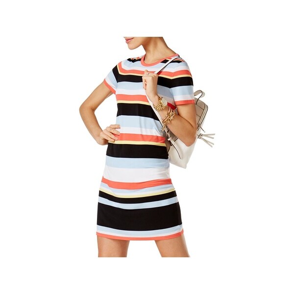 michael kors striped t shirt dress