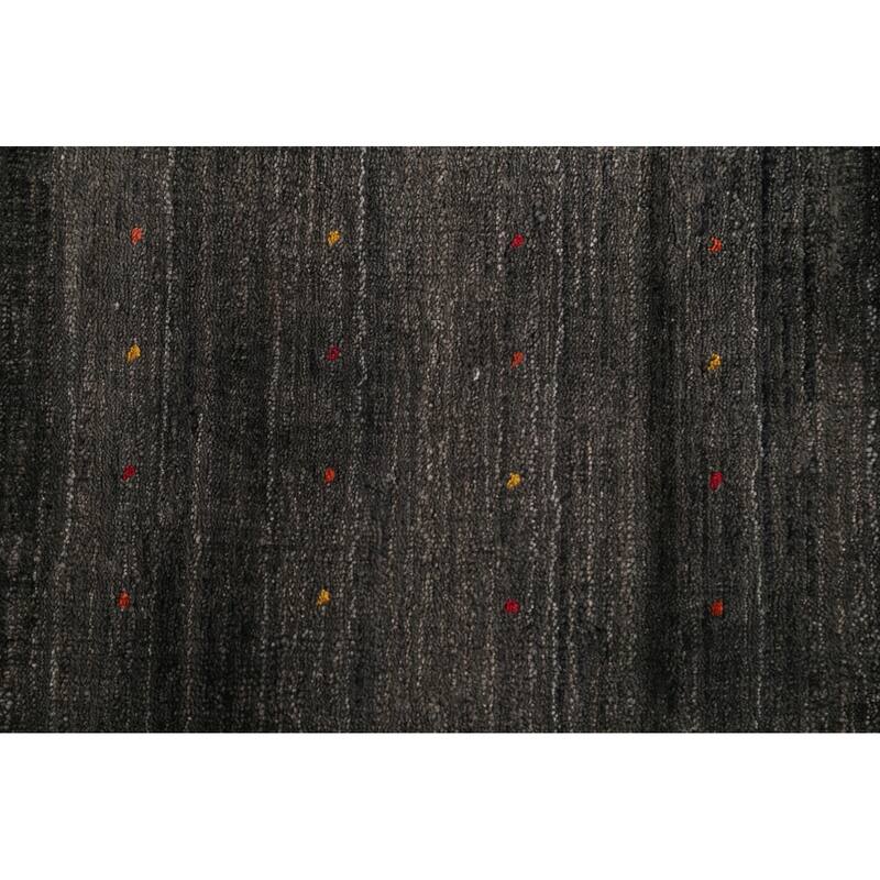 Gabbeh Area Rug Handmade Tribal Wool Carpet - 8'2" x 9'9"