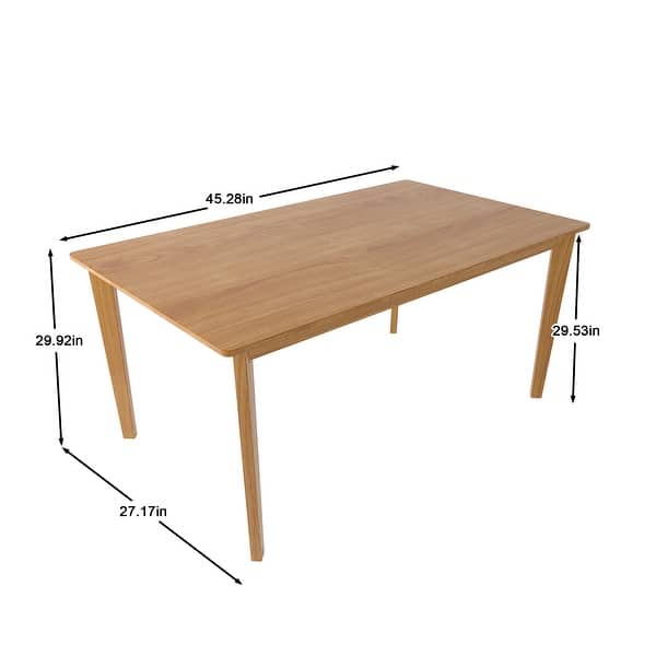 Scandi Rectangle Small Table Scandinavian Simple Rectangular Dining Table For Multi-Function Use ...