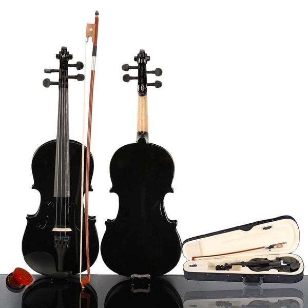 1/8 Acoustic Violin Case Bow Rosin Pink