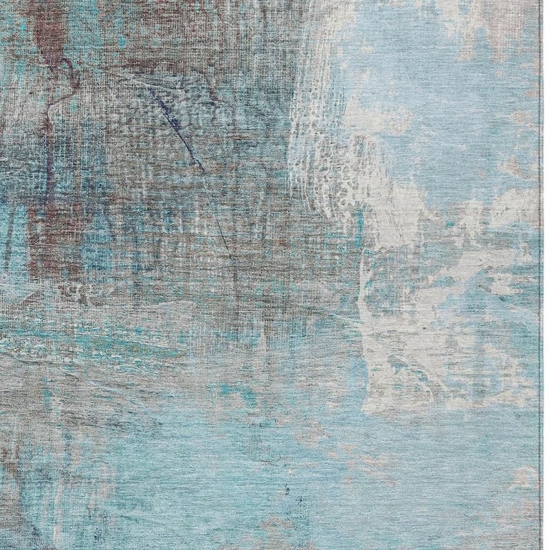 HomeRoots Abstract Transitional Rectangle Outdoor Rug