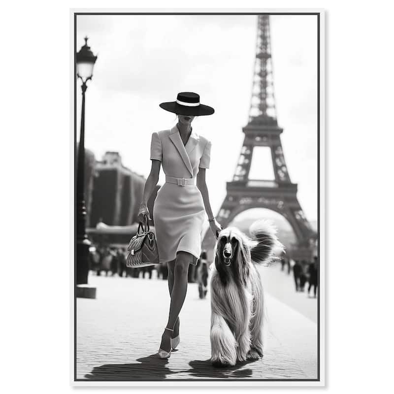 Fashionable Locks Noir Canvas by Art Remedy - White - 20" x 30"