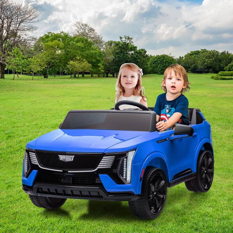 24V Electric 2-Seater Licensed Cadillac Kids Ride-on Car Toy for Kids Best Gifts