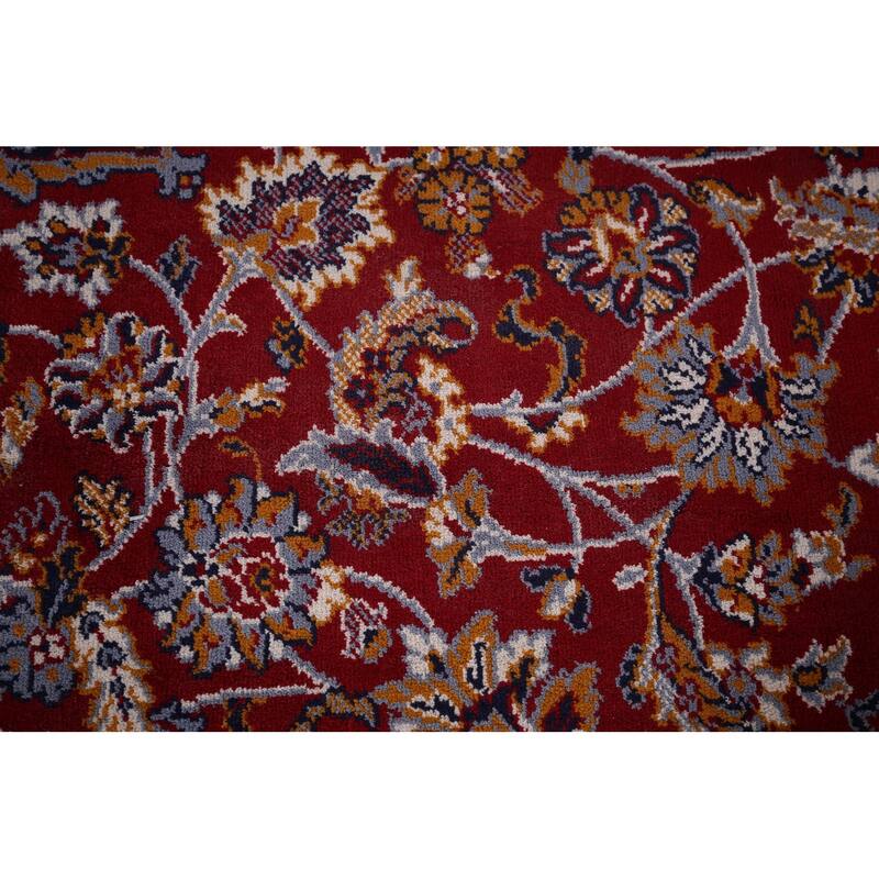 Traditional Red Kashan Turkish Rug Medallion Machine-Made Carpet - 9'8" x 12'6"