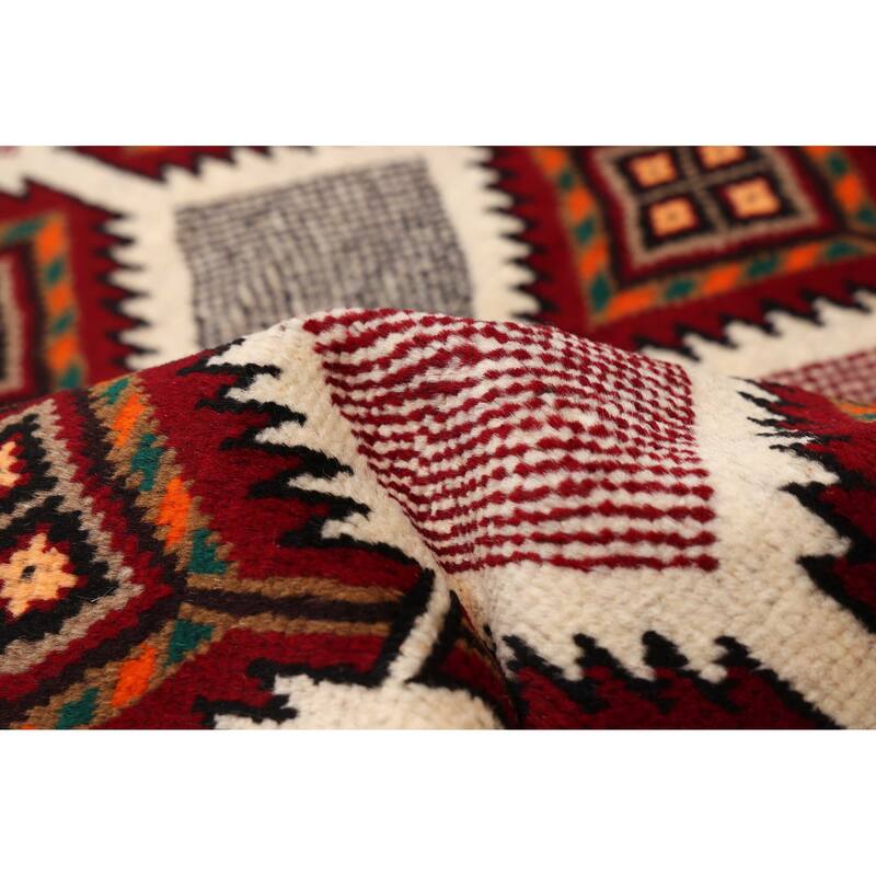 ECARPETGALLERY Hand-knotted Teimani Cream Wool Rug - 3'3 x 6'2