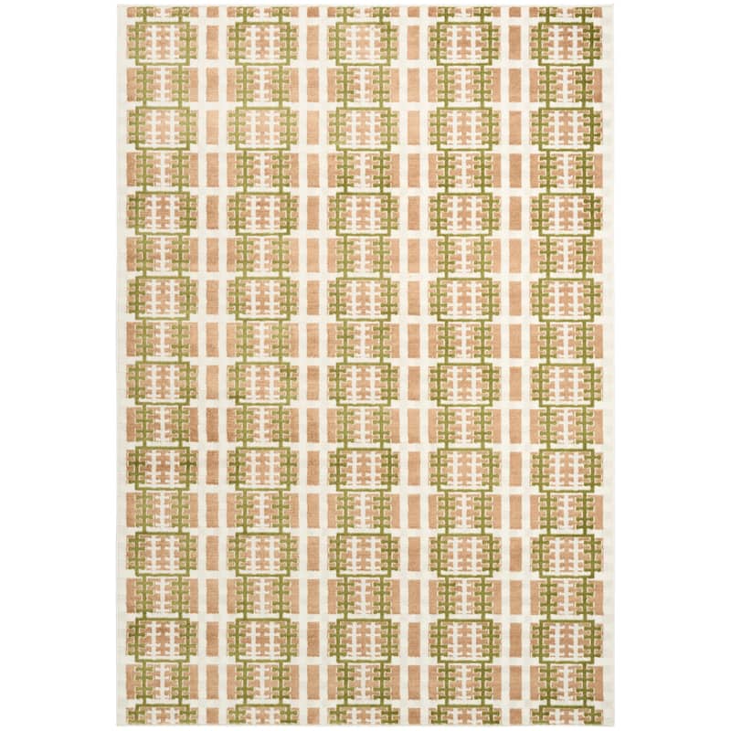 Nourison Nordic Indoor only Grey Geometric Area Rug - 5' x 7' - Multicolor - Rectangle