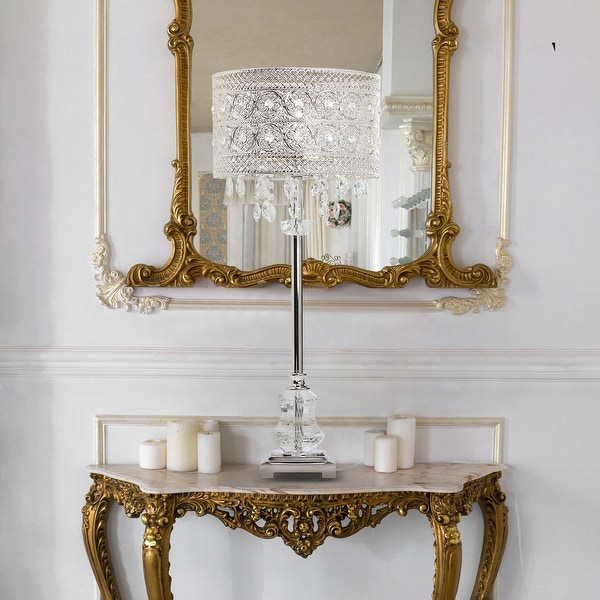 Silver lamp on sale