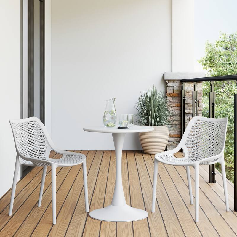 Frond and Form 2-Person Outdoor Round Dining Set