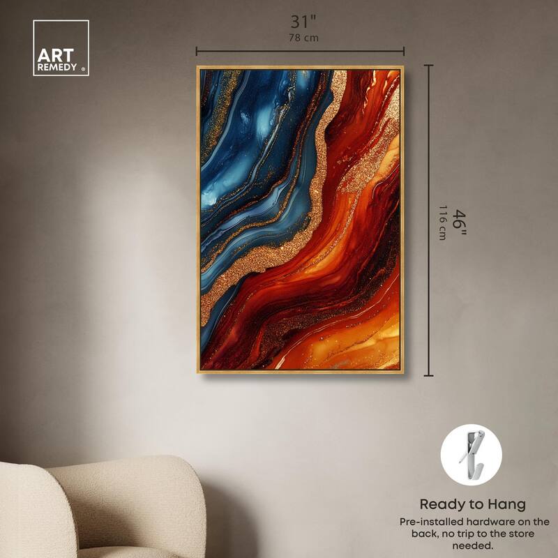 Gilded Galaxy Canvas by Art Remedy