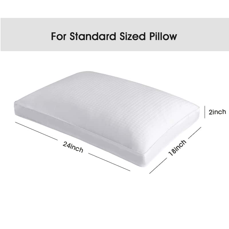 STONECREST Gusseted Pillow Protector 400TC Cotton - One Pair Packed