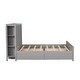preview thumbnail 24 of 27, Full Size Platform Kids Bed Frame with Storage Shelves, 4-Drawers & Elegant Headboard for Modern Style and Functionality, Blue