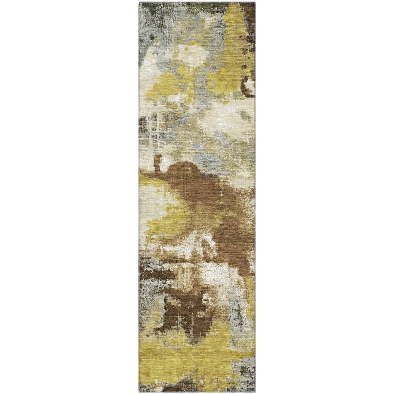 Premium Washable Super Soft Abstract Brushstrokes Mayfield Rug