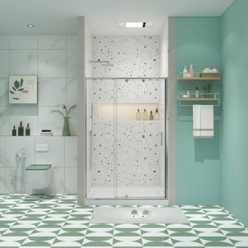 Versatile Pivot Swing Shower Door with Advanced Design for Optimal Shower Experience - Chrome