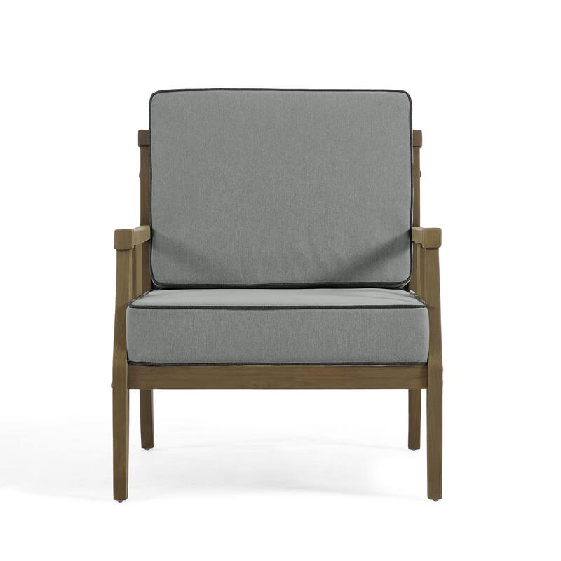 2 Set Outdoor Patio Club Chair with Cushion Patio Arm Lounge Chair