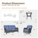 preview thumbnail 87 of 97, Gray Wicker Rattan Outdoor Patio Furniture Set Swivel Chair with Cushion