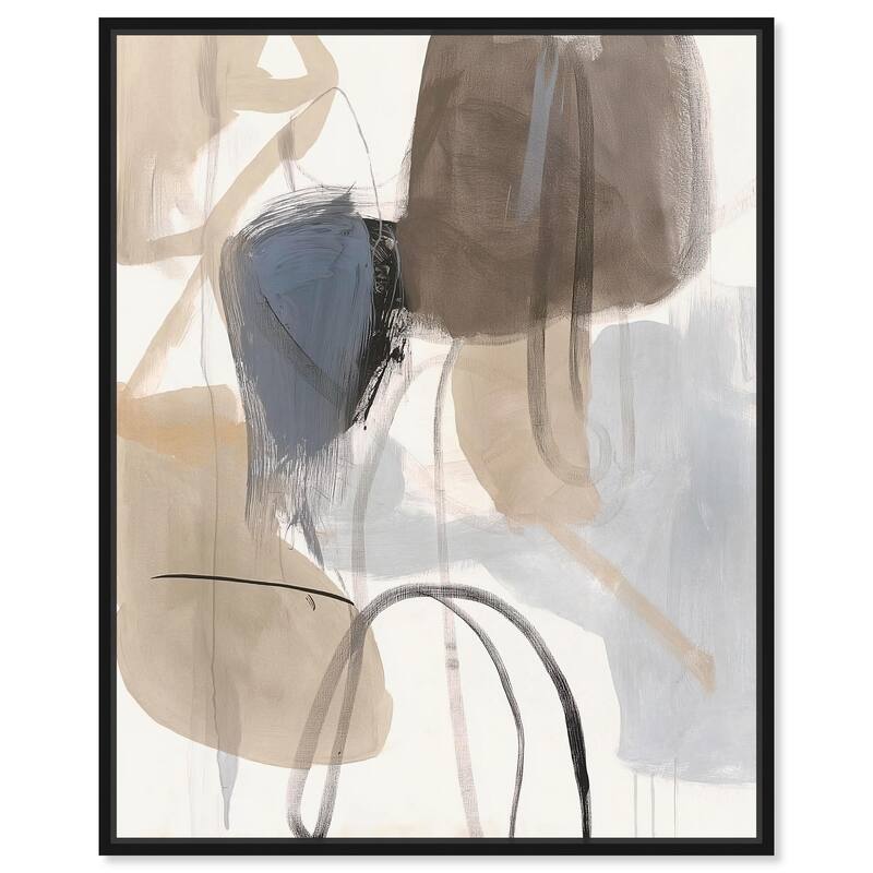 Freeform Movement I Canvas by Art Remedy - 24" x 30" - Black