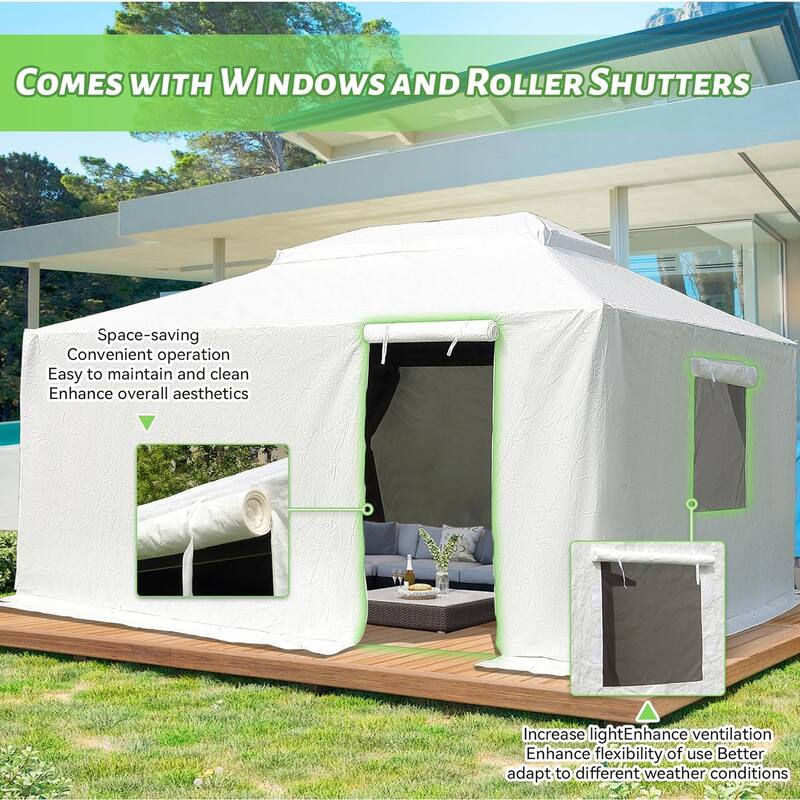 12'x14' Gazebo Cover for Hardtop Gazebos - White