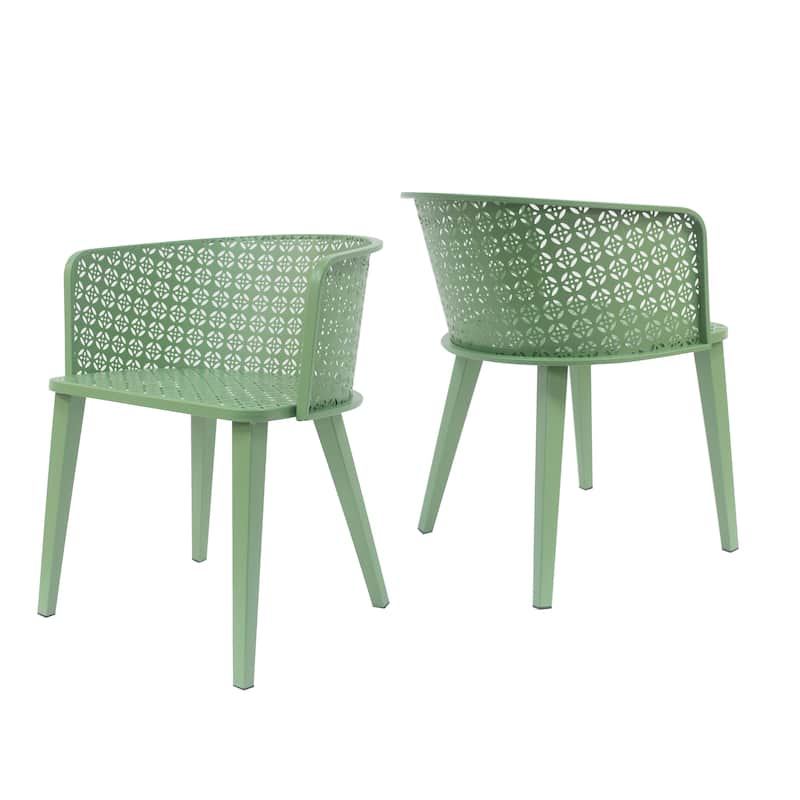 Christopher Knight Home - Milan Durable Outdoor Dining Chair Set for Stylish Gatherings