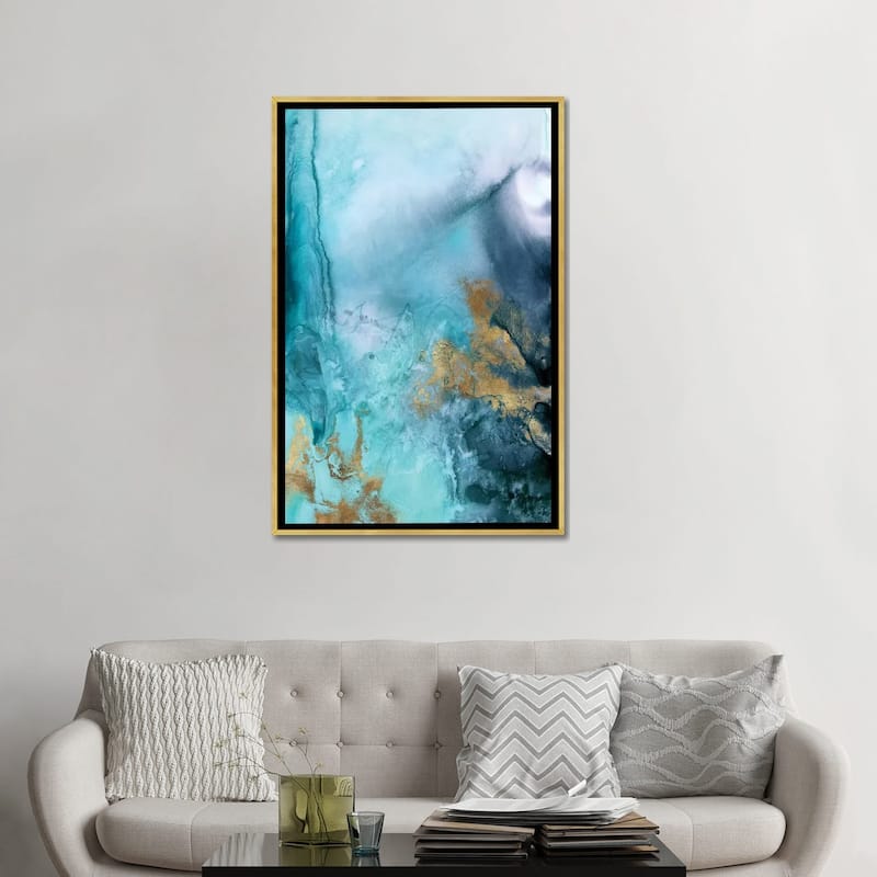 iCanvas "Gold Under The Sea I" by Eva Watts Framed Canvas Print