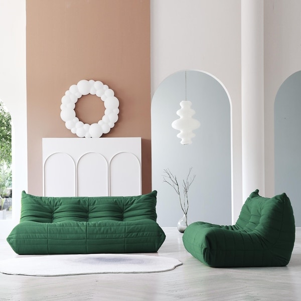 Soft Tufted Bean Bag Sofa,Extra Large Lazy Lounger Set for Soft Tufted Bean Bag Sofa,Extra Large Lazy Lounger Set for