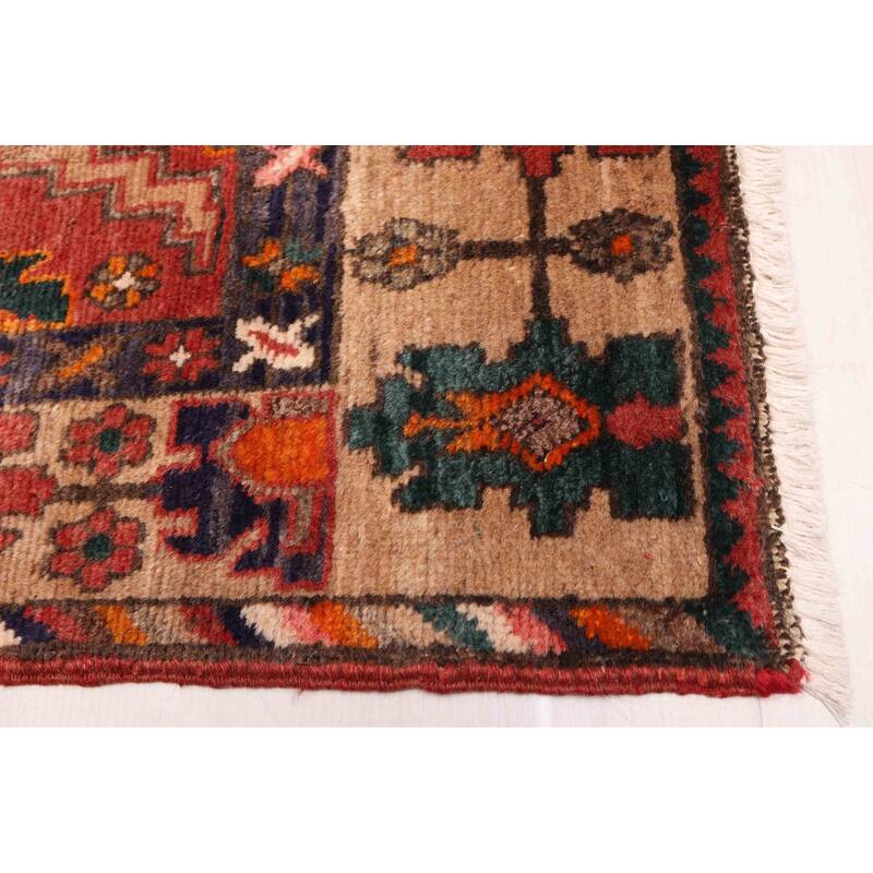 ECARPETGALLERY Hand-knotted Konya Anatolian Dark Red Wool Rug - 3'6 x 10'2