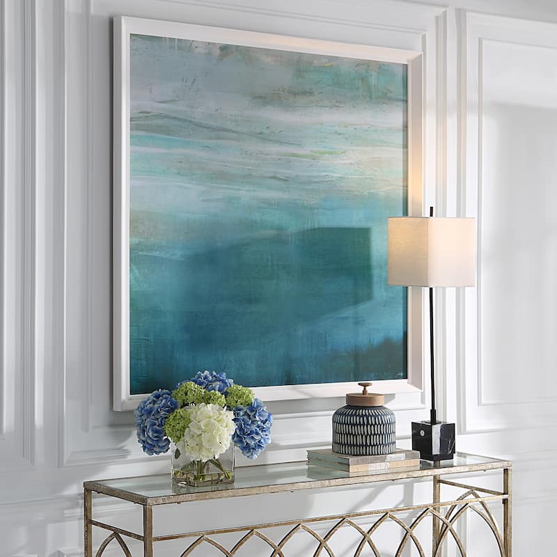 Uttermost Cancun Teal Framed Print - 51.375"x51.375"x2"