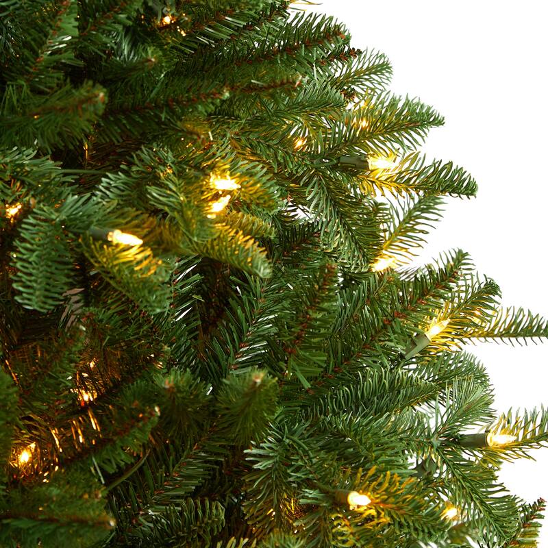 6' South Carolina Spruce Artificial Christmas Tree with 400 White Warm Lights and 1908 Bendable Branches