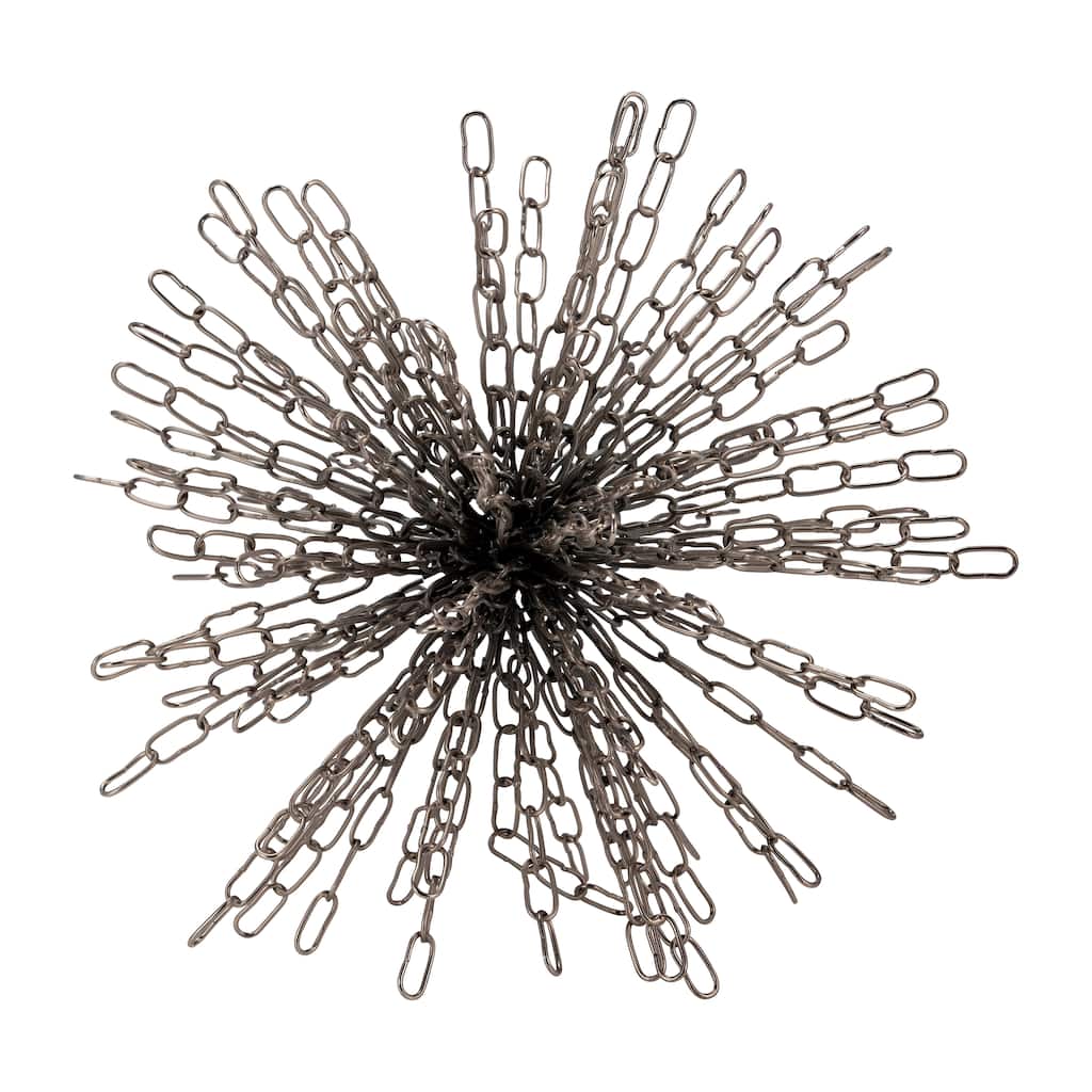 Sagebrook Home Metallic Chain Orb Decor Accent