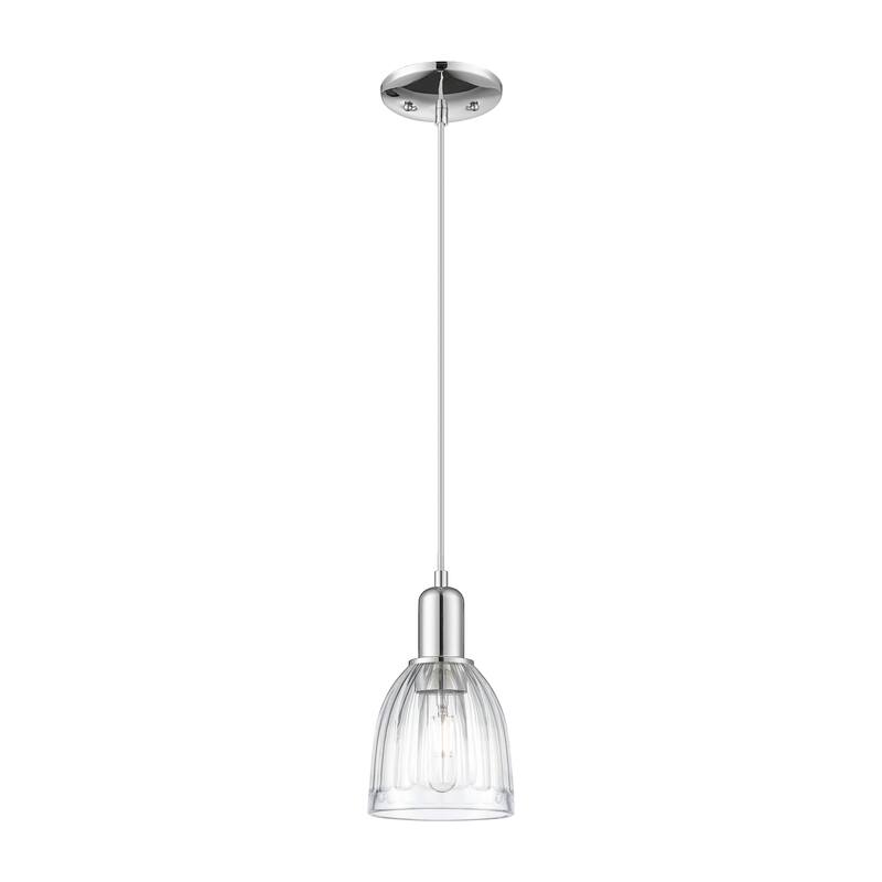 Innovations Lighting Endless Possibilities Arcadia - Brookfield - 1 Light 6" Cord Hung Mini Pendant - Clear/Polished Chrome
