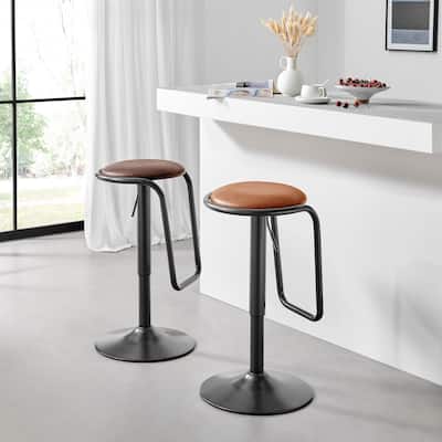 NPD Furniture Elijah PU Gaslift Bar Stool (Set of 2)