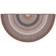 preview thumbnail 24 of 45, SAFAVIEH Handmade Braided Juliana Country Rug 2'6" x 4' Half-Moon - Brown/Multi - Novelty