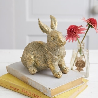 Gold Rabbit Statue - 6''W x 4''D x 6½''H - Bed Bath & Beyond - 35492451