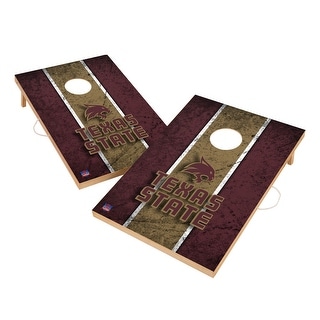 Vintage Texas State University Bobcats Regulation 2x4 Cornhole Set