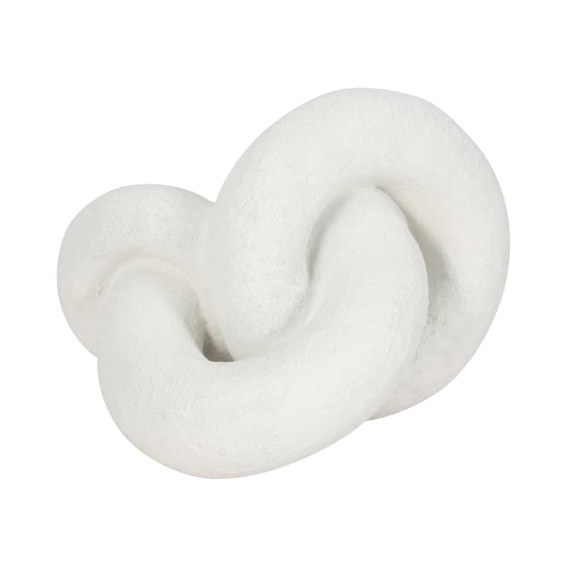 Sagebrook Home 9" Resin Knot Decor, Solid Color