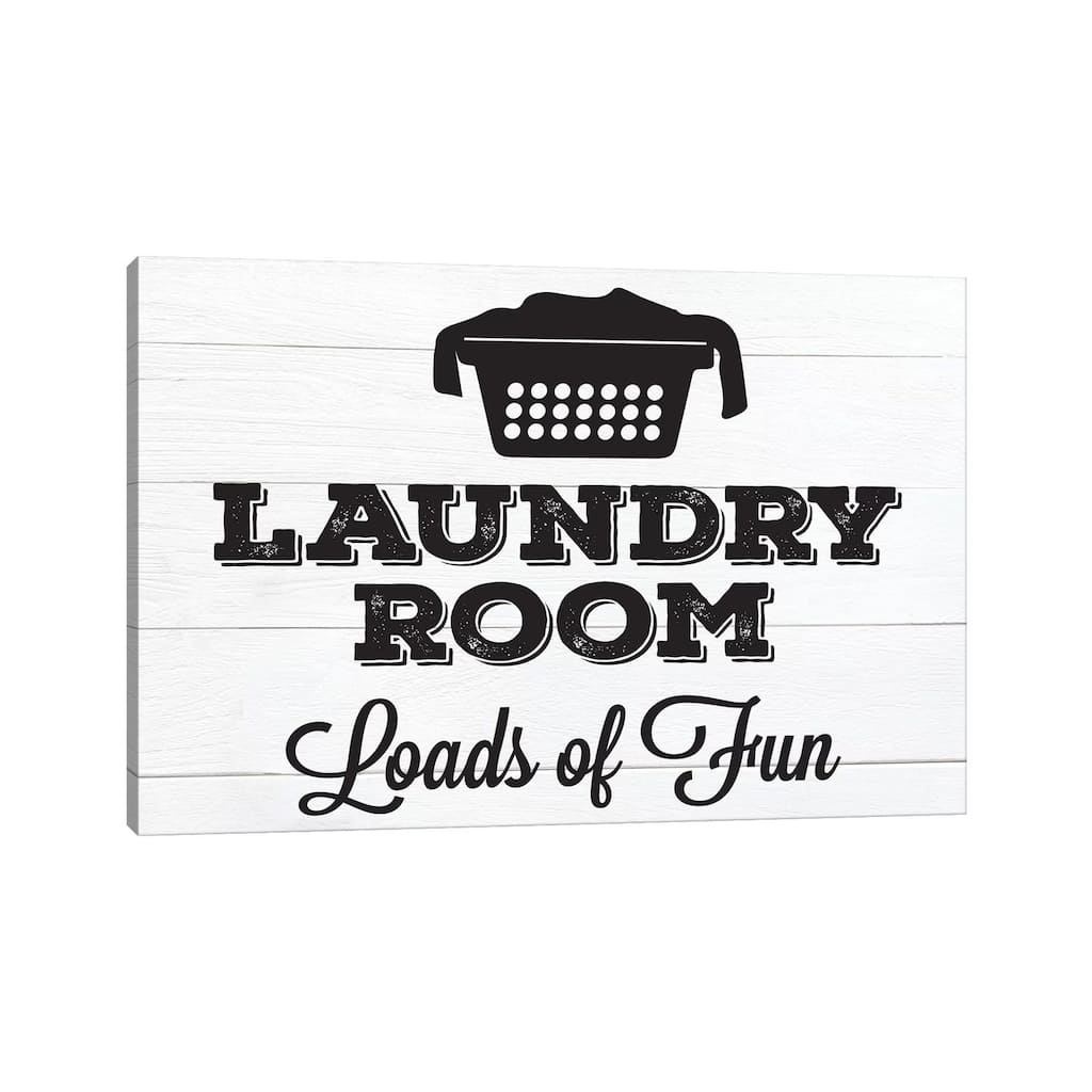 iCanvas "Laundry Shiplap I" by Melody Hogan Canvas Print