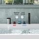 preview thumbnail 37 of 39, Roman Tub Faucet with Handheld Shower 3-Handle Deck Mount Bathtub Faucet Set