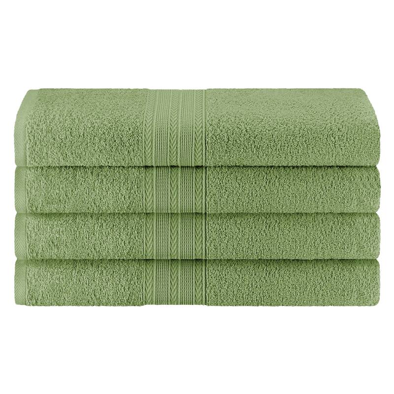 Eco-Friendly Sustainable Cotton Bath Towel by Superior (Set of 4)
