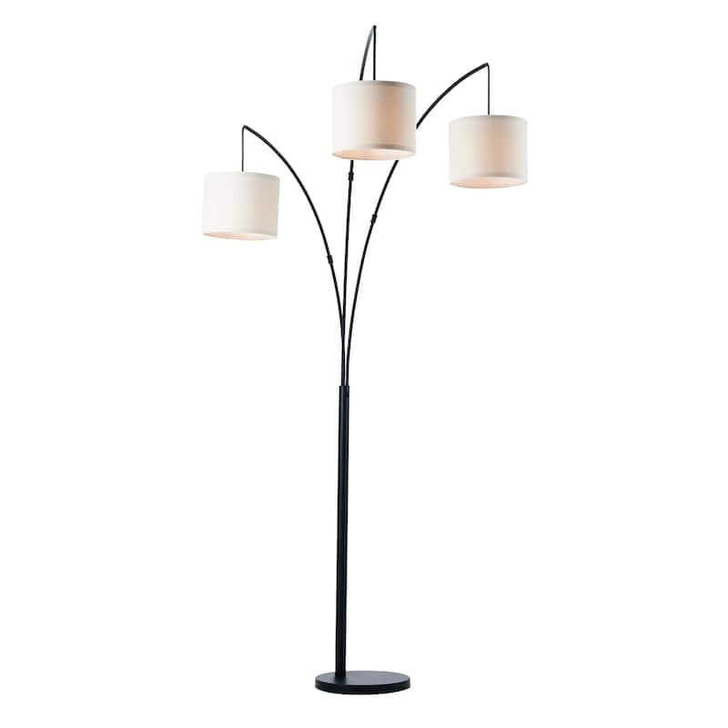 CO-Z 83-Inch Modern 3 Light Arched Tree Floor Lamp - Black