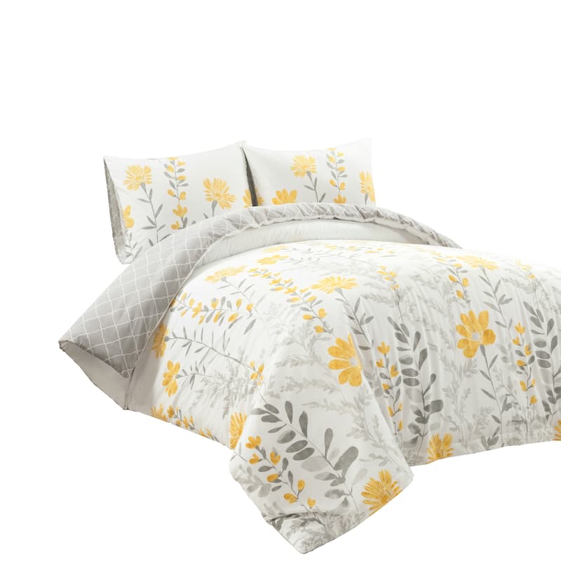 Lush Decor Aprile Reversible Cotton Duvet Cover Set