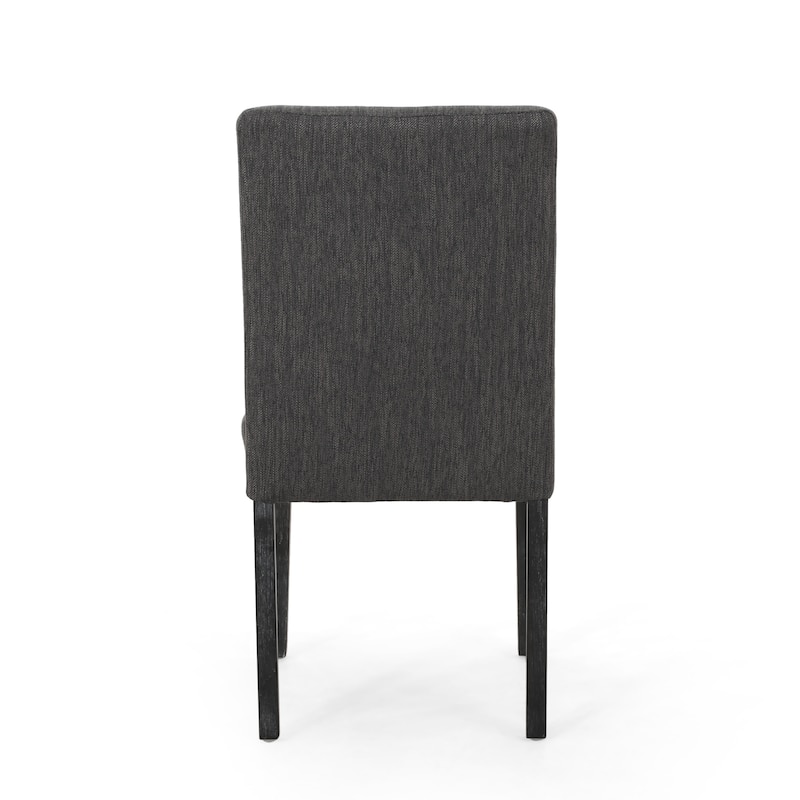 Armless Upholstered Dining Chairs Set of 2, Modern Fabric Side Chair with Tapered Legs Kitchen Dining Chairs