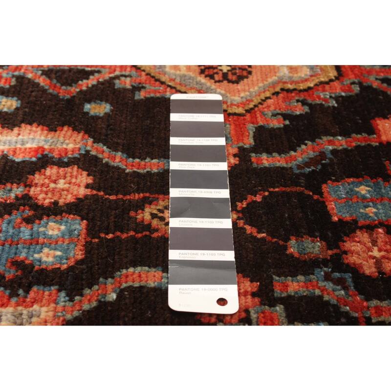 ECARPETGALLERY Hand-knotted Andelz Black Wool Rug - 3'11 x 9'0