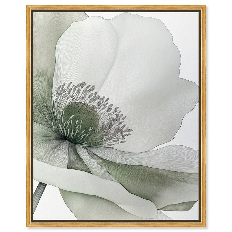 Delicate Stamen I Canvas by Art Remedy - Gold - 36" x 45"