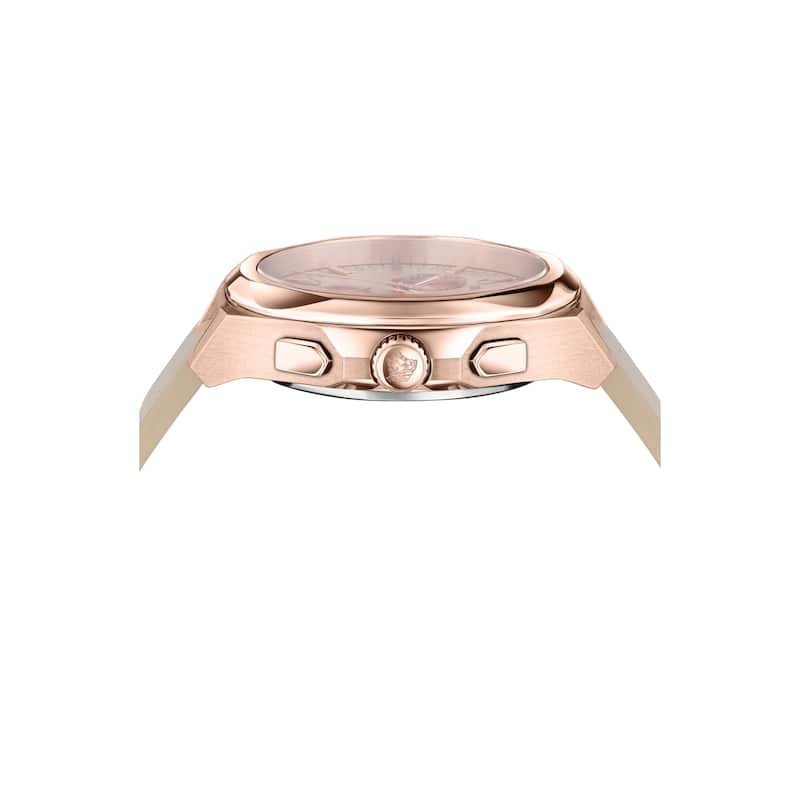 Versace Women's Medusa Chrono 40mm Quartz Watch VE3CA0323 - Ivory - One Size