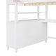 preview thumbnail 16 of 17, Full size Loft Bed with Drawers, Built-in Desk and Shelves, White